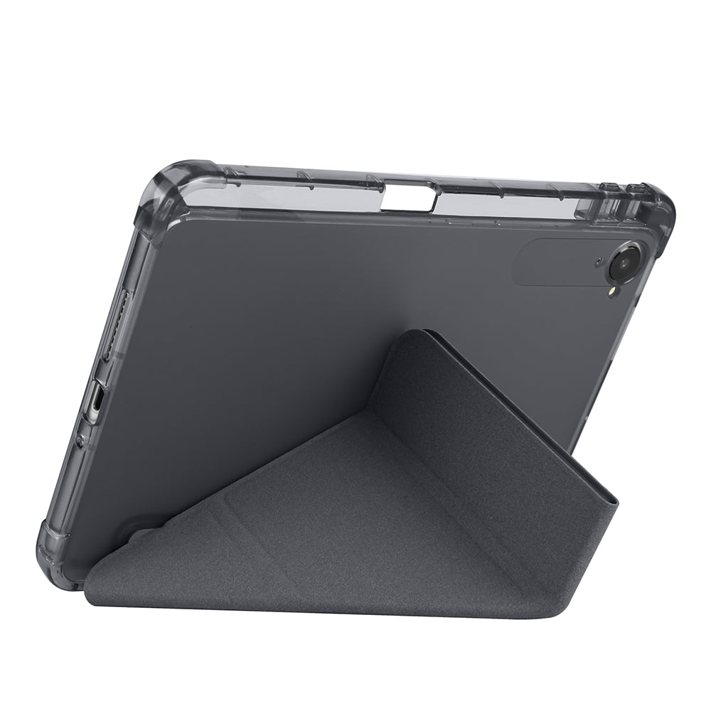 Xiaomi Redmi K Pad Kılıf Zore Tri Folding Kalem Bölmeli Standlı Kılıf Lila