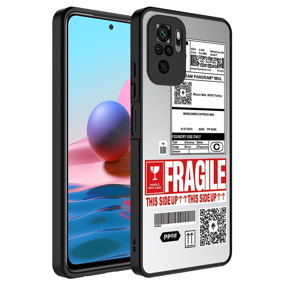 Xiaomi Redmi Note 10 Kılıf Aynalı Desenli Kamera Korumalı Parlak Zore Mirror Kapak Fragile
