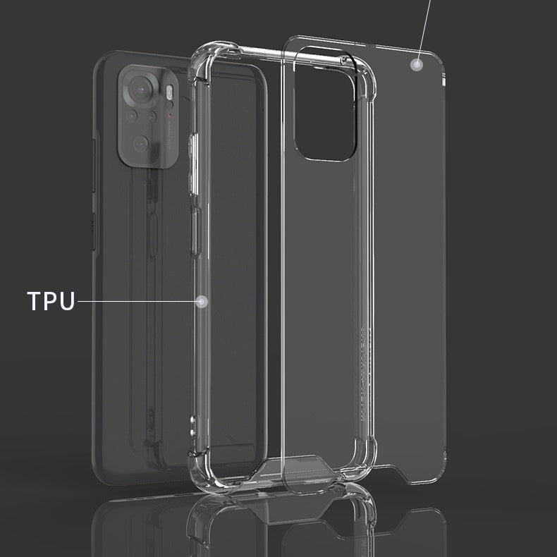 Xiaomi Redmi Note 10 Kılıf Zore Nitro Anti Shock Silikon Renksiz