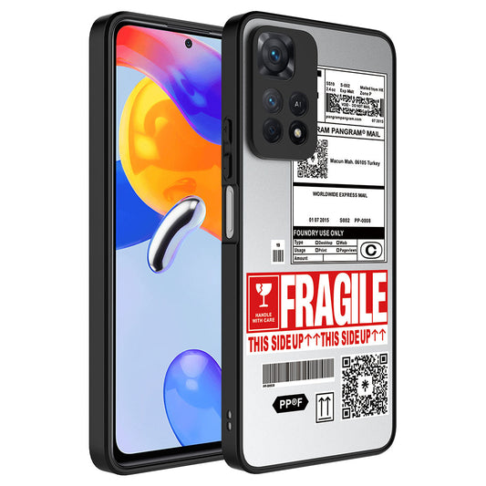 Xiaomi Redmi Note 11 Pro 5G Kılıf Aynalı Desenli Kamera Korumalı Parlak Zore Mirror Kapak Fragile