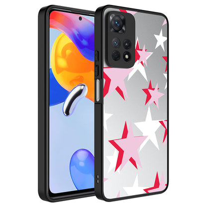 Xiaomi Redmi Note 11 Pro 5G Kılıf Aynalı Desenli Kamera Korumalı Parlak Zore Mirror Kapak Yıldız