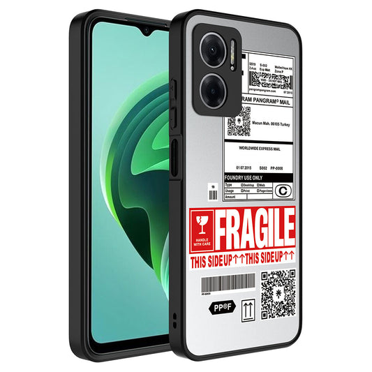 Xiaomi Redmi Note 11E Kılıf Aynalı Desenli Kamera Korumalı Parlak Zore Mirror Kapak Fragile