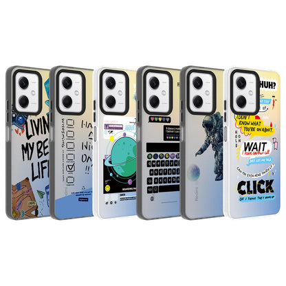 Xiaomi Redmi Note 12 4G Kılıf Desenli Zore Dragon Sert Kapak Seyahat