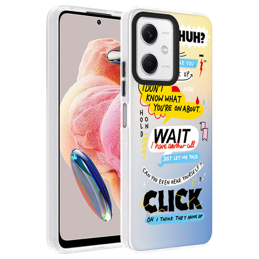 Xiaomi Redmi Note 12 4G Kılıf Desenli Zore Dragon Sert Kapak Kelimeler