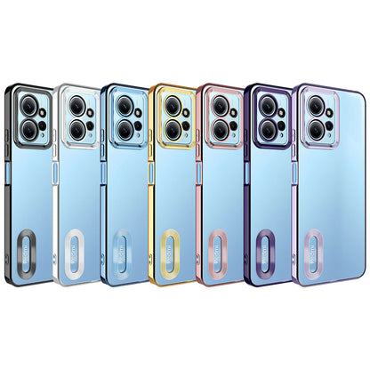 Xiaomi Redmi Note 12 4G Kılıf Kamera Korumalı Logo Gösteren Zore Omega Kapak Siyah