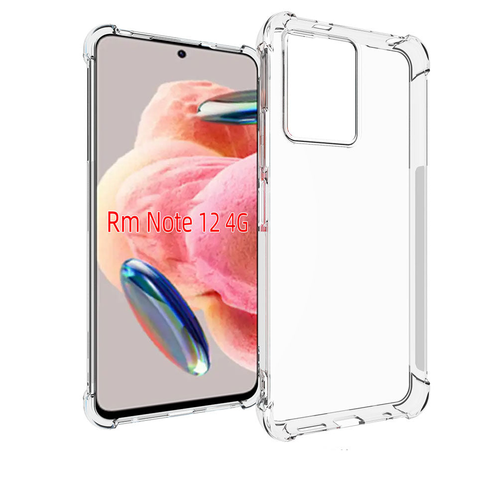 Xiaomi Redmi Note 12 4G Kılıf Zore Nitro Anti Shock Silikon Renksiz