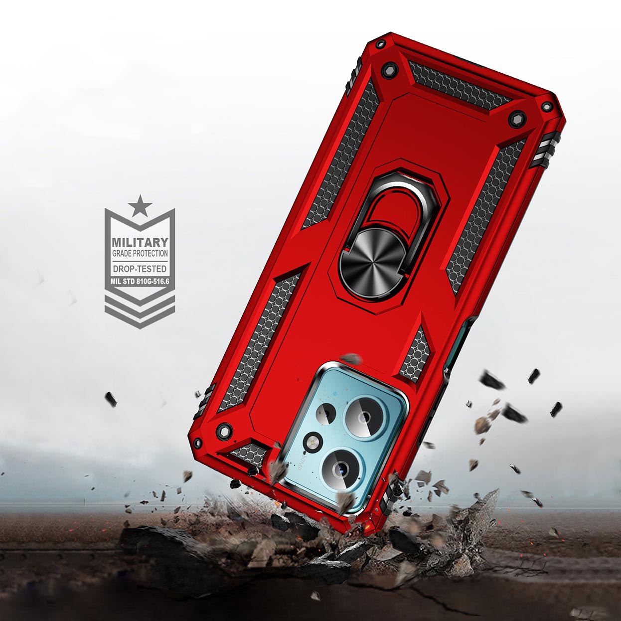 Xiaomi Redmi Note 12 4G Kılıf Zore Vega Kapak Mavi