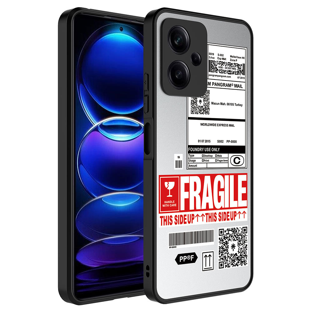 Xiaomi Redmi Note 12 5G Kılıf Aynalı Desenli Kamera Korumalı Parlak Zore Mirror Kapak Fragile