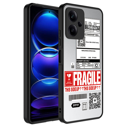 Xiaomi Redmi Note 12 5G Kılıf Aynalı Desenli Kamera Korumalı Parlak Zore Mirror Kapak Fragile