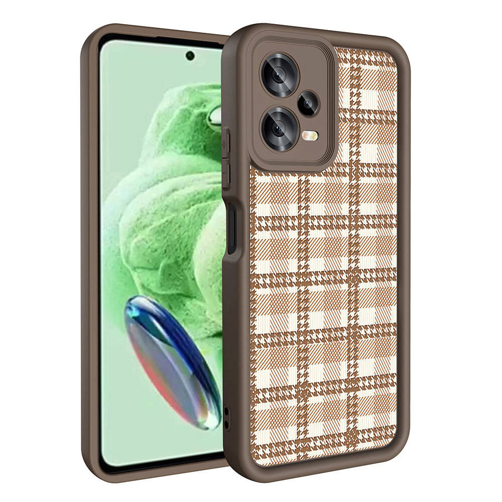 Xiaomi Redmi Note 12 5G Kılıf Kamera Korumalı Baskılı Arka Yüzey Zore Klas Kapak Siyah