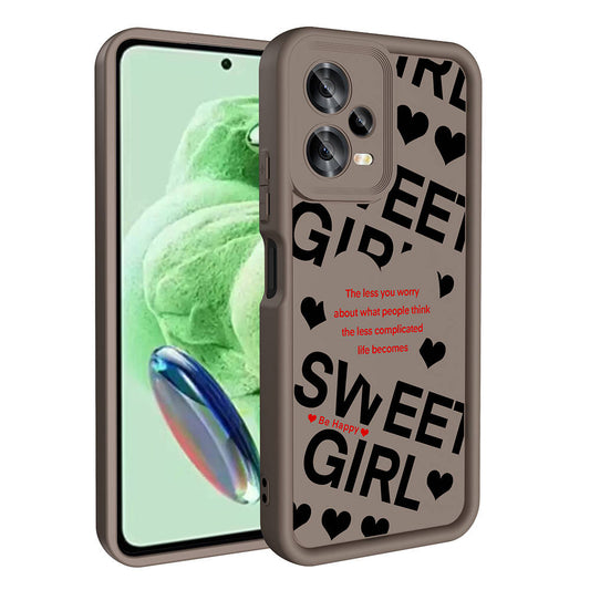 Xiaomi Redmi Note 12 5G Kılıf Kamera Korumalı Baskılı Arka Yüzey Zore Klas Kapak Siyah