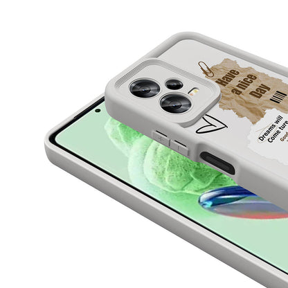 Xiaomi Redmi Note 12 5G Kılıf Kamera Korumalı Baskılı Arka Yüzey Zore Klas Kapak Siyah