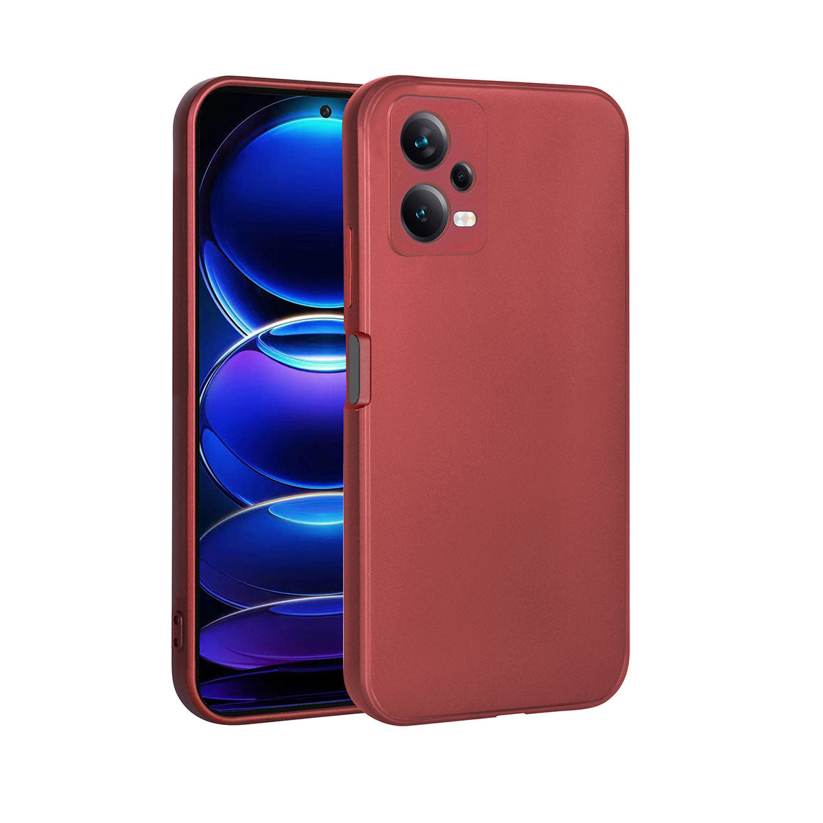 Xiaomi Redmi Note 12 5G Kılıf Zore Premier Silikon Kapak Mürdüm