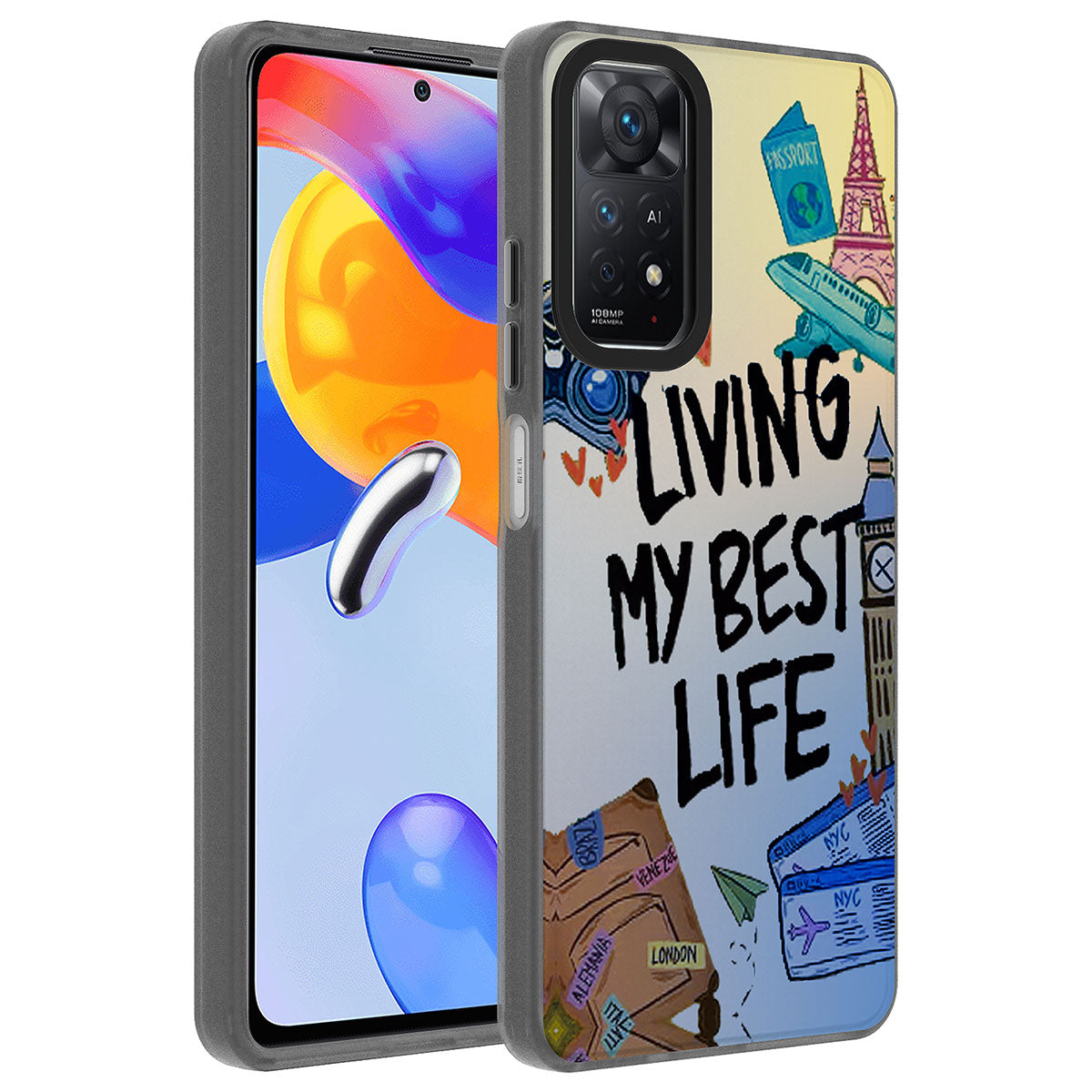 Xiaomi Redmi Note 12 Pro 4G Kılıf Desenli Zore Dragon Sert Kapak Seyahat