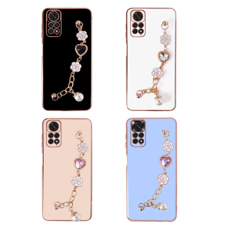 Xiaomi Redmi Note 12 Pro 4G Kılıf El Tutamaçlı Kamera Korumalı Zore Taka Silikon Kapak Beyaz