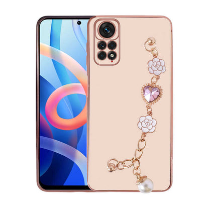 Xiaomi Redmi Note 12 Pro 4G Kılıf El Tutamaçlı Kamera Korumalı Zore Taka Silikon Kapak Pembe