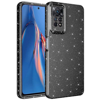 Xiaomi Redmi Note 12 Pro 4G Kılıf Kamera Korumalı Simli Lüks Zore Koton Kapak Gri