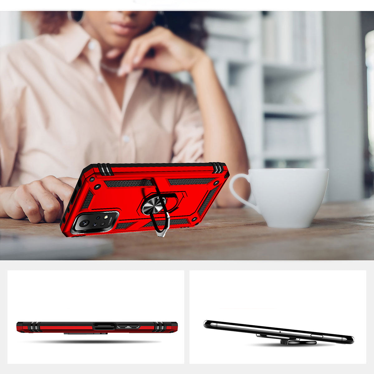 Xiaomi Redmi Note 12 Pro 4G Kılıf Zore Vega Kapak Mavi