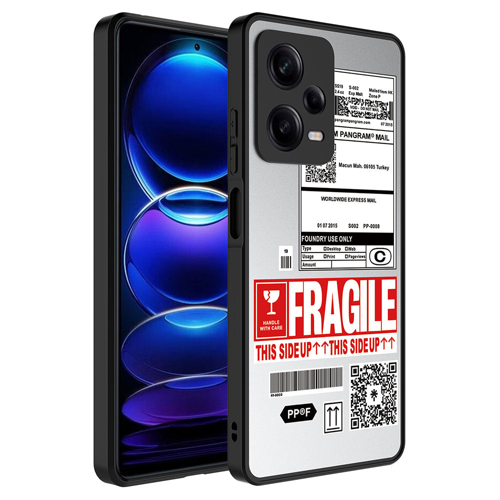 Xiaomi Redmi Note 12 Pro 5G Kılıf Aynalı Desenli Kamera Korumalı Parlak Zore Mirror Kapak Fragile