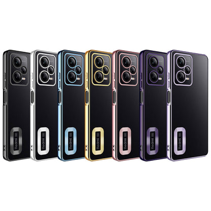 Xiaomi Redmi Note 12 Pro 5G Kılıf Kamera Korumalı Logo Gösteren Zore Omega Kapak Sierra Mavi