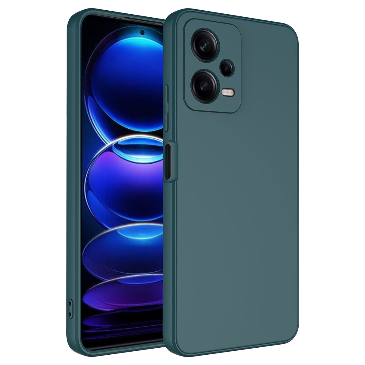 Xiaomi Redmi Note 12 Pro 5G Kılıf Zore Mara Lansman Kapak Koyu Yeşil