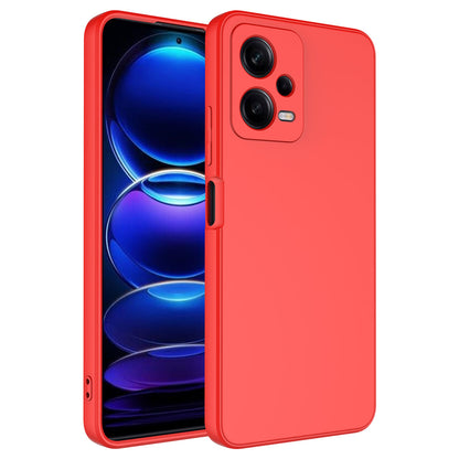 Xiaomi Redmi Note 12 Pro 5G Kılıf Zore Mara Lansman Kapak Kırmızı