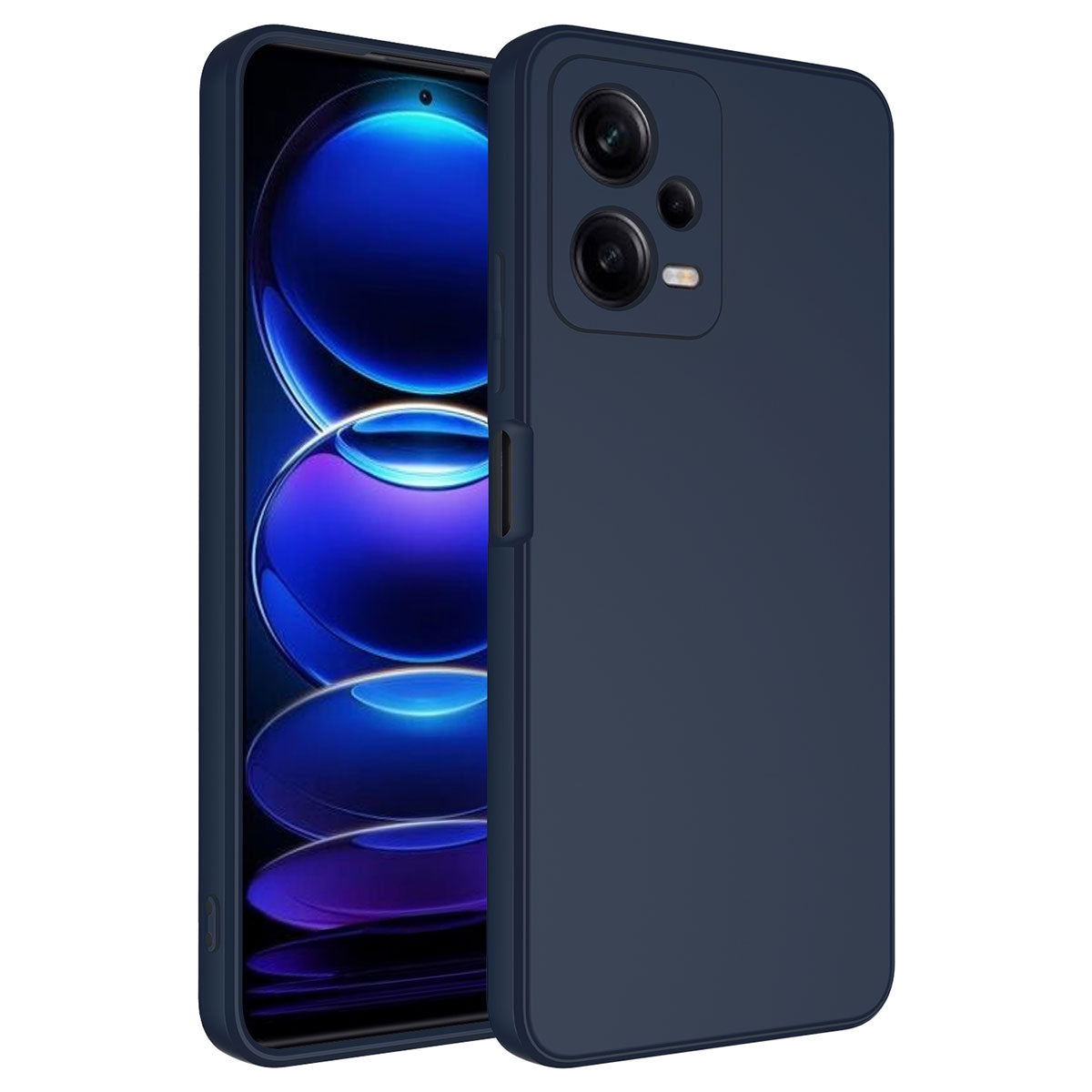 Xiaomi Redmi Note 12 Pro 5G Kılıf Zore Mara Lansman Kapak Lacivert