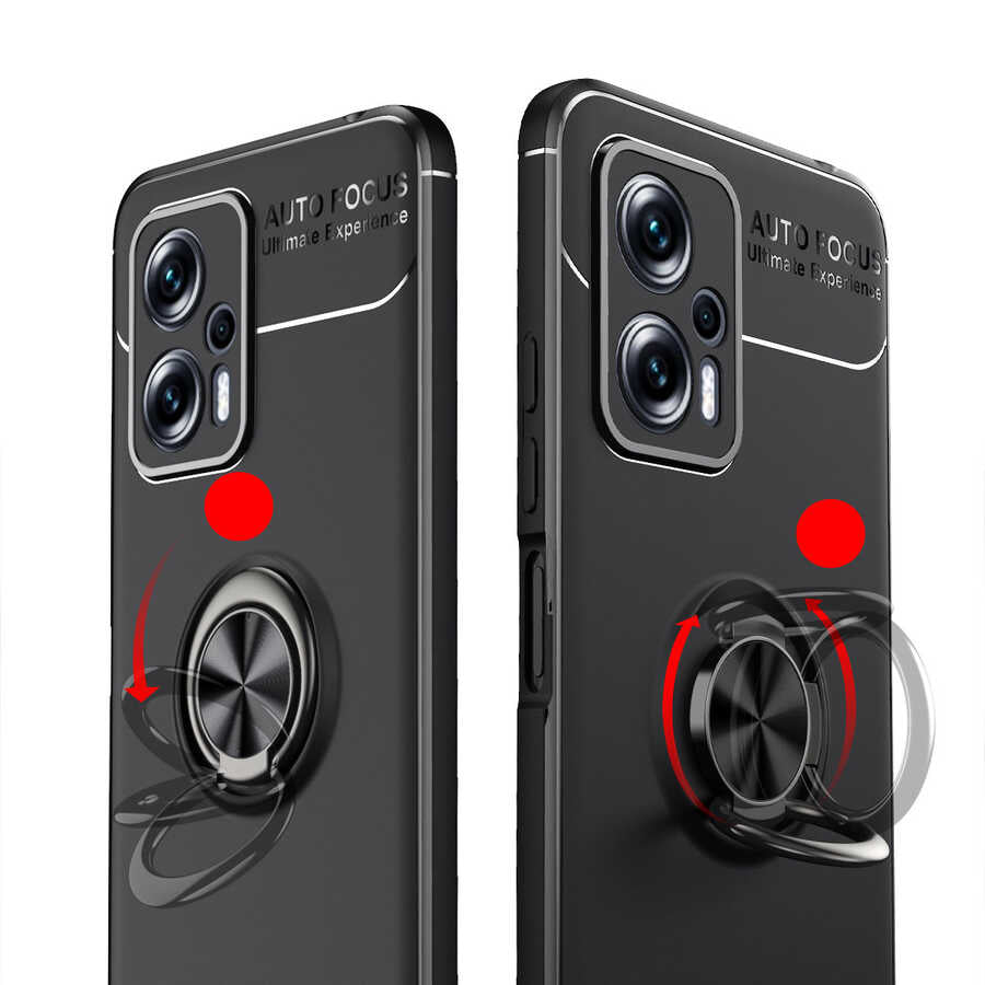 Xiaomi Redmi Note 12 Pro 5G Kılıf Zore Ravel Silikon Kapak Siyah