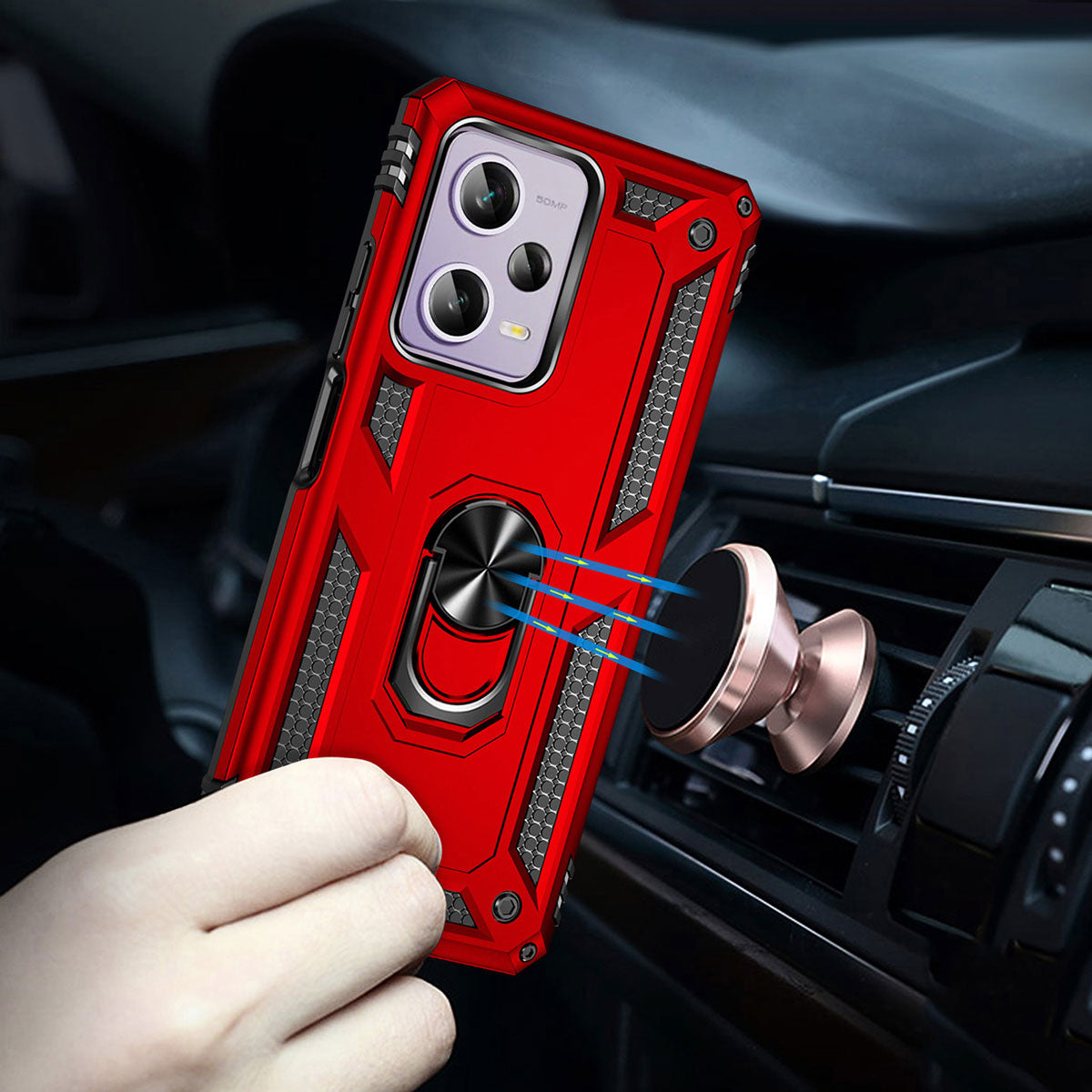 Xiaomi Redmi Note 12 Pro 5G Kılıf Zore Vega Kapak Mavi