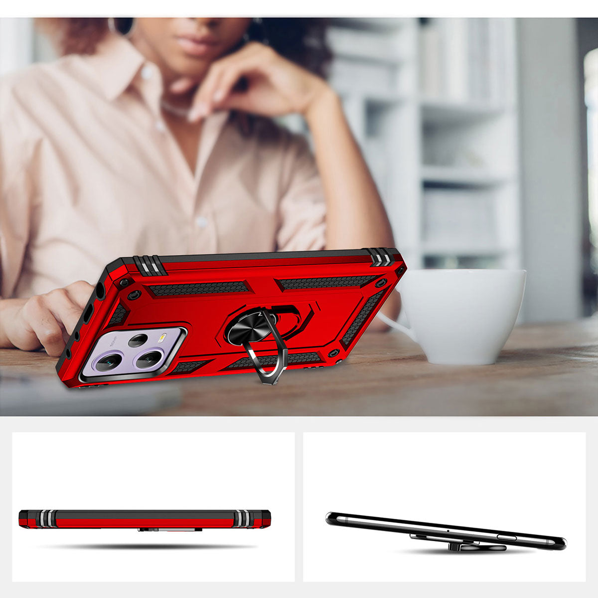 Xiaomi Redmi Note 12 Pro 5G Kılıf Zore Vega Kapak Mavi