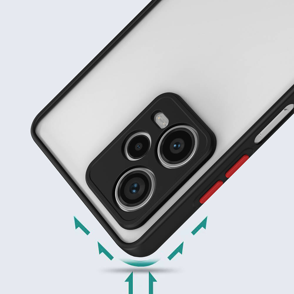 Xiaomi Redmi Note 12 Pro Plus 5G Kılıf Zore Hux Kapak Lacivert