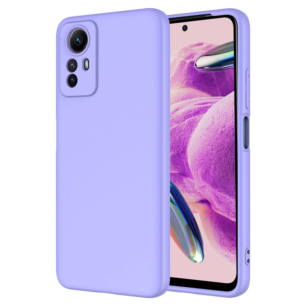 Xiaomi Redmi Note 12S Kılıf Zore Mara Lansman Kapak Lila