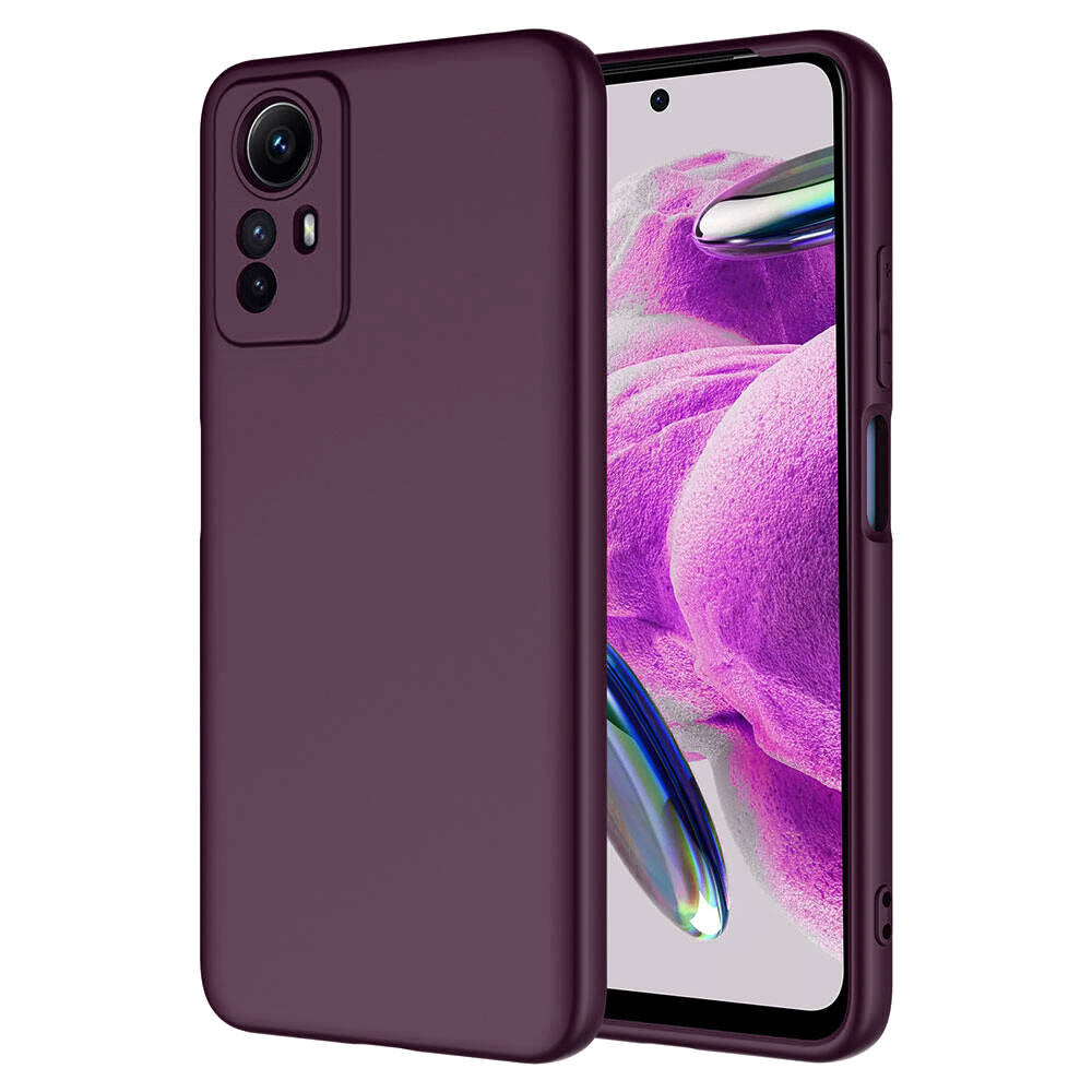 Xiaomi Redmi Note 12S Kılıf Zore Mara Lansman Kapak Koyu Mor