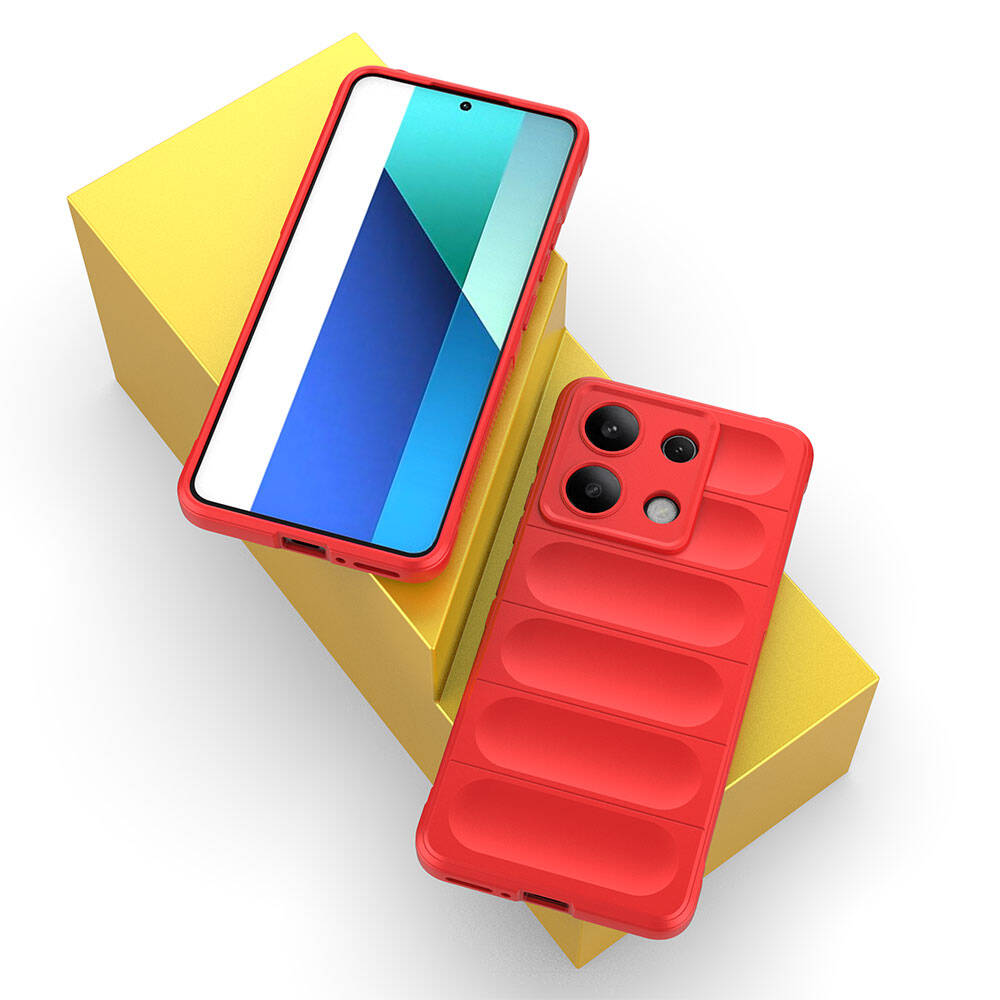 Xiaomi Redmi Note 13 4G Kılıf Esnek TPU Oyuklu Arka Yüzey Tasarımlı Zore Etnik Silikon Kapak Lacivert