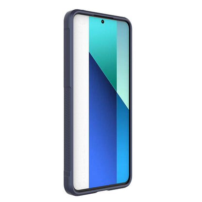 Xiaomi Redmi Note 13 4G Kılıf Esnek TPU Oyuklu Arka Yüzey Tasarımlı Zore Etnik Silikon Kapak Kırmızı