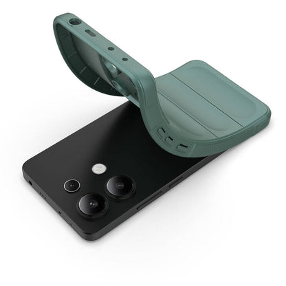 Xiaomi Redmi Note 13 4G Kılıf Esnek TPU Oyuklu Arka Yüzey Tasarımlı Zore Etnik Silikon Kapak Siyah