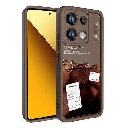 Xiaomi Redmi Note 13 4G Kılıf Kamera Korumalı Baskılı Arka Yüzey Zore Klas Kapak Beyaz