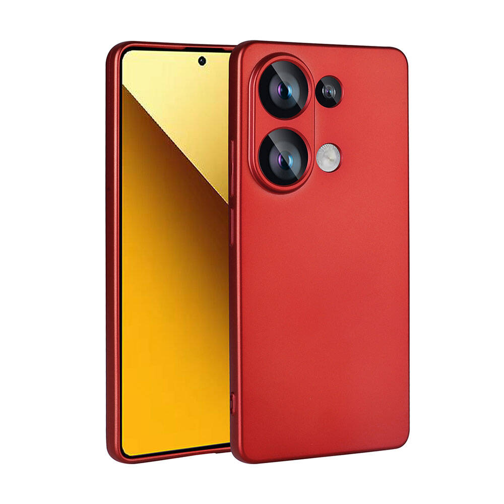 Xiaomi Redmi Note 13 4G Kılıf Zore Premier Silikon Kapak Kırmızı