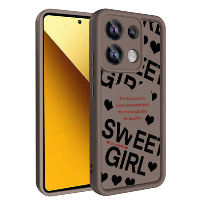 Xiaomi Redmi Note 13 Pro 4G Kılıf Kamera Korumalı Baskılı Arka Yüzey Zore Klas Kapak Siyah