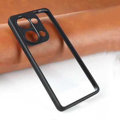 Xiaomi Redmi Note 13 Pro 4G Kılıf Kamera Korumalı Şeffaf Arka Yüzey Zore New Roll Kapak Siyah