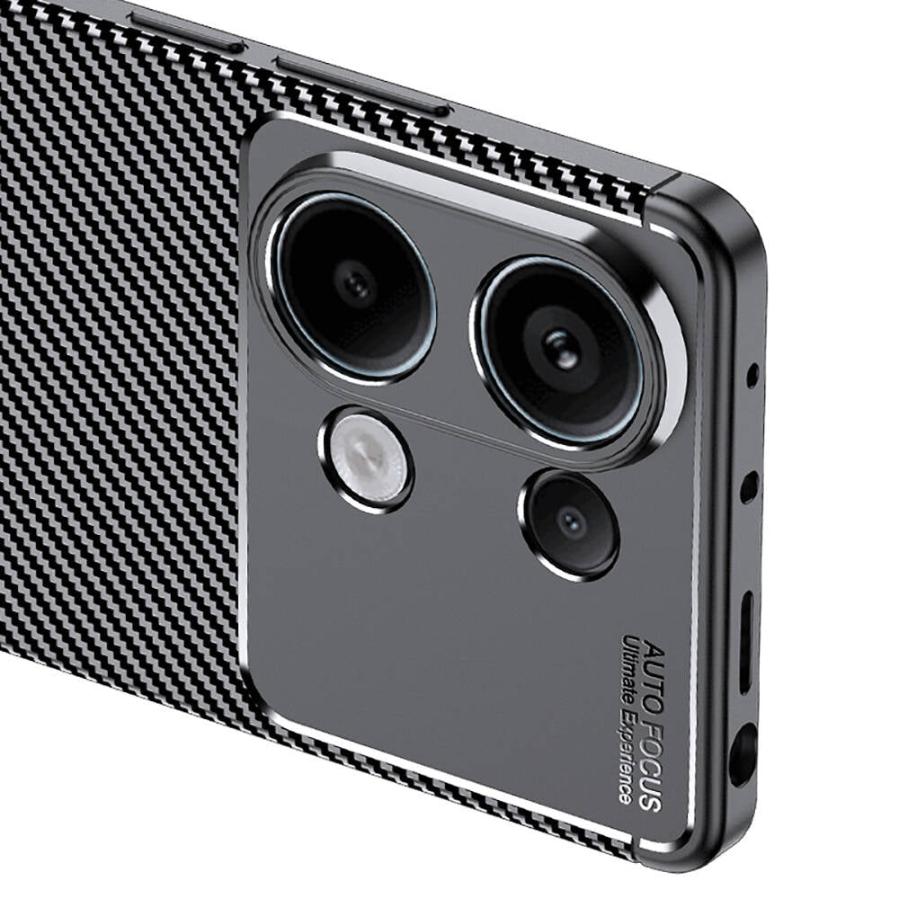 Xiaomi Redmi Note 13 Pro 4G Kılıf Zore Negro Silikon Kapak Siyah