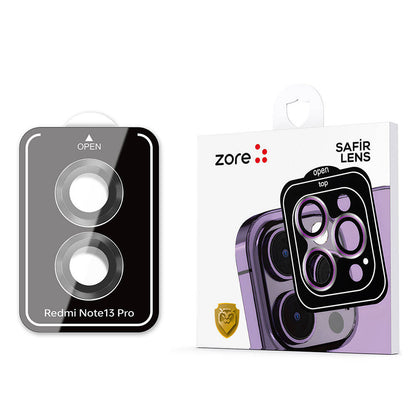 Xiaomi Redmi Note 13 Pro 4G Zore Kamera Lens Koruyucu Cam Filmi Gümüş