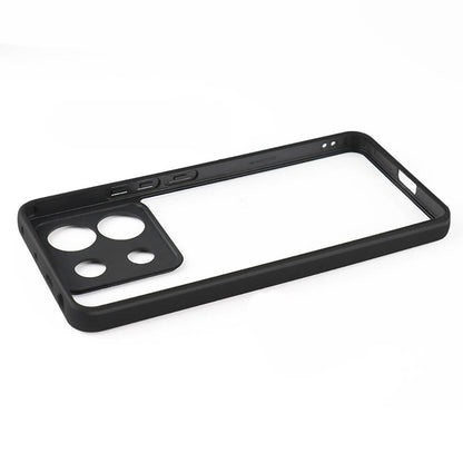 Xiaomi Redmi Note 13 Pro 5G Kılıf Kamera Korumalı Şeffaf Arka Yüzey Zore New Roll Kapak Siyah