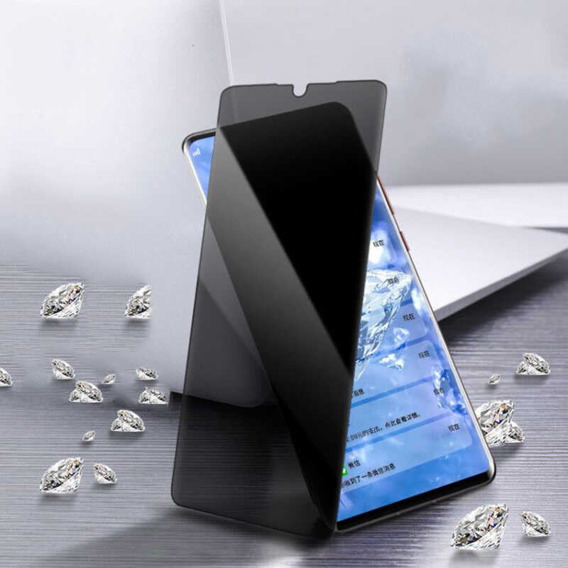 Xiaomi Redmi Note 13 Pro 5G Zore New 5D Privacy Temperli Ekran Koruyucu Siyah