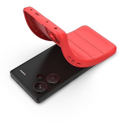 Xiaomi Redmi Note 13 Pro Plus 5G Kılıf Esnek TPU Oyuklu Arka Yüzey Tasarımlı Zore Etnik Silikon Kapak Lacivert