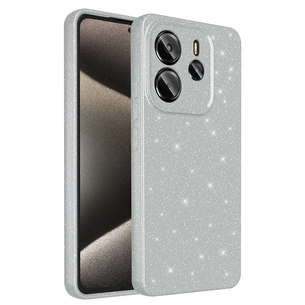 Xiaomi Redmi Note 14 Kılıf Kamera Korumalı Simli Lüks Zore Koton Kapak