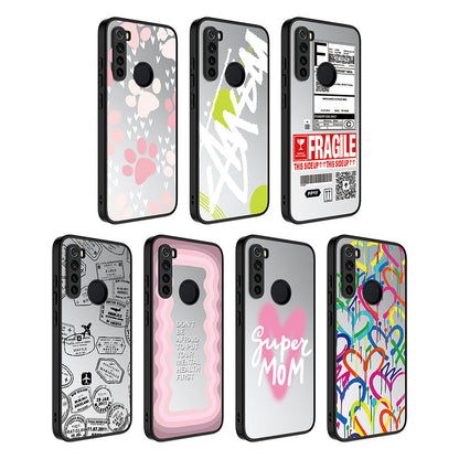 Xiaomi Redmi Note 8 Kılıf Aynalı Desenli Kamera Korumalı Parlak Zore Mirror Kapak Pati