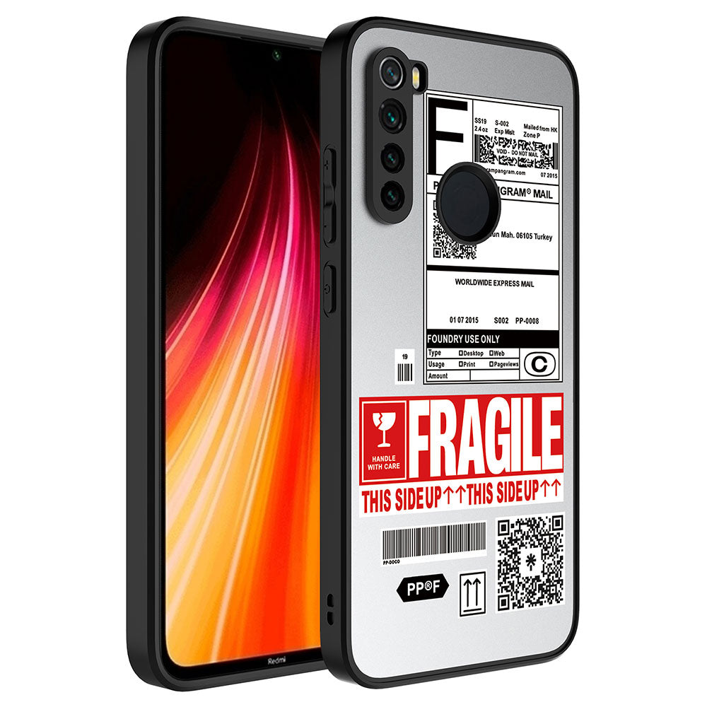 Xiaomi Redmi Note 8 Kılıf Aynalı Desenli Kamera Korumalı Parlak Zore Mirror Kapak Fragile