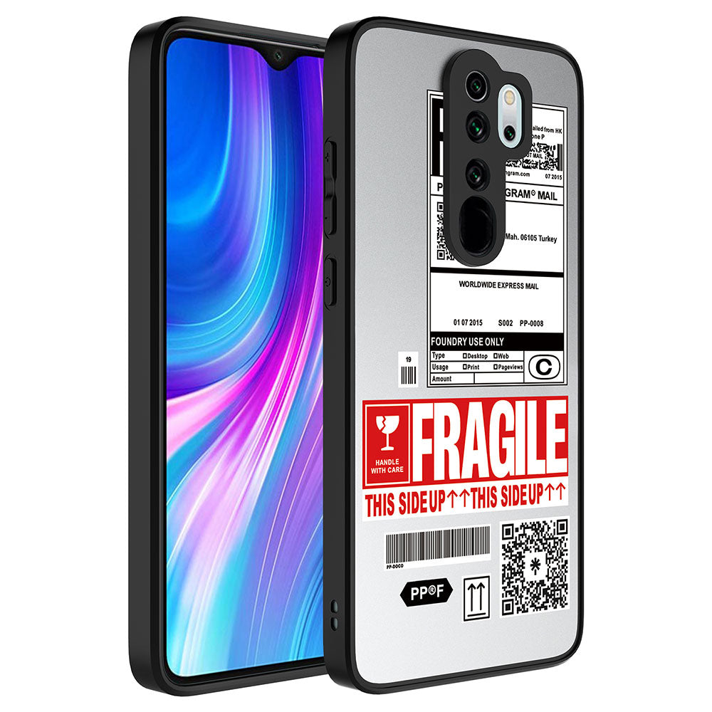 Xiaomi Redmi Note 8 Pro Kılıf Aynalı Desenli Kamera Korumalı Parlak Zore Mirror Kapak Fragile