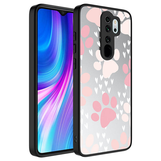 Xiaomi Redmi Note 8 Pro Kılıf Aynalı Desenli Kamera Korumalı Parlak Zore Mirror Kapak Pati